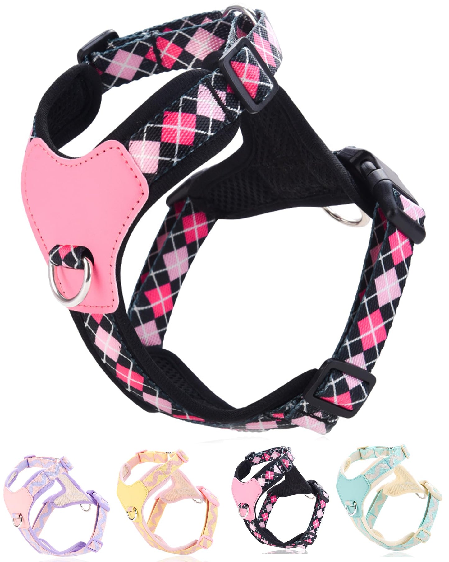 EasyGuide Medium Dog Harness with Dual Clips - Black