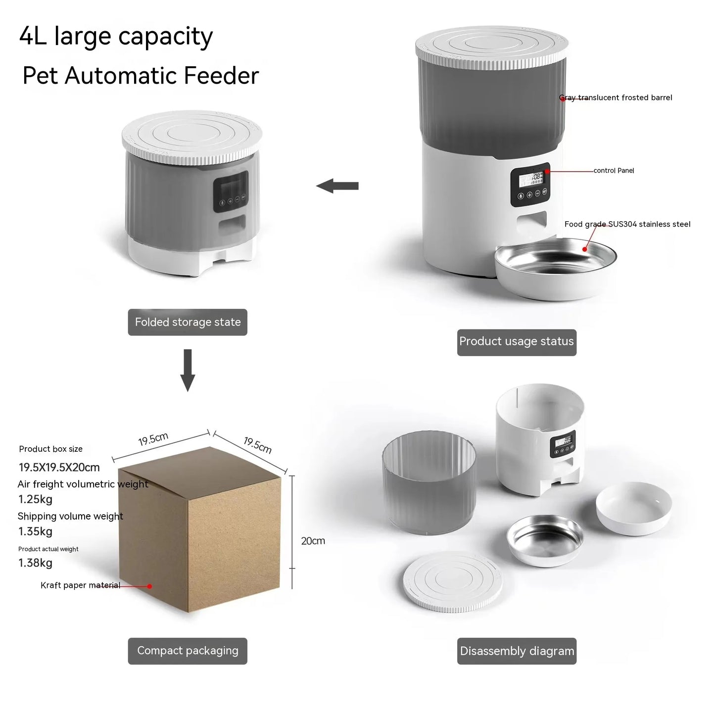 Automatische voerbak voor huisdieren van Cat Smart Dog
