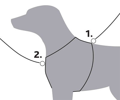Trixie Hundegeschirr Premium Trekking Schwarz/Grau
